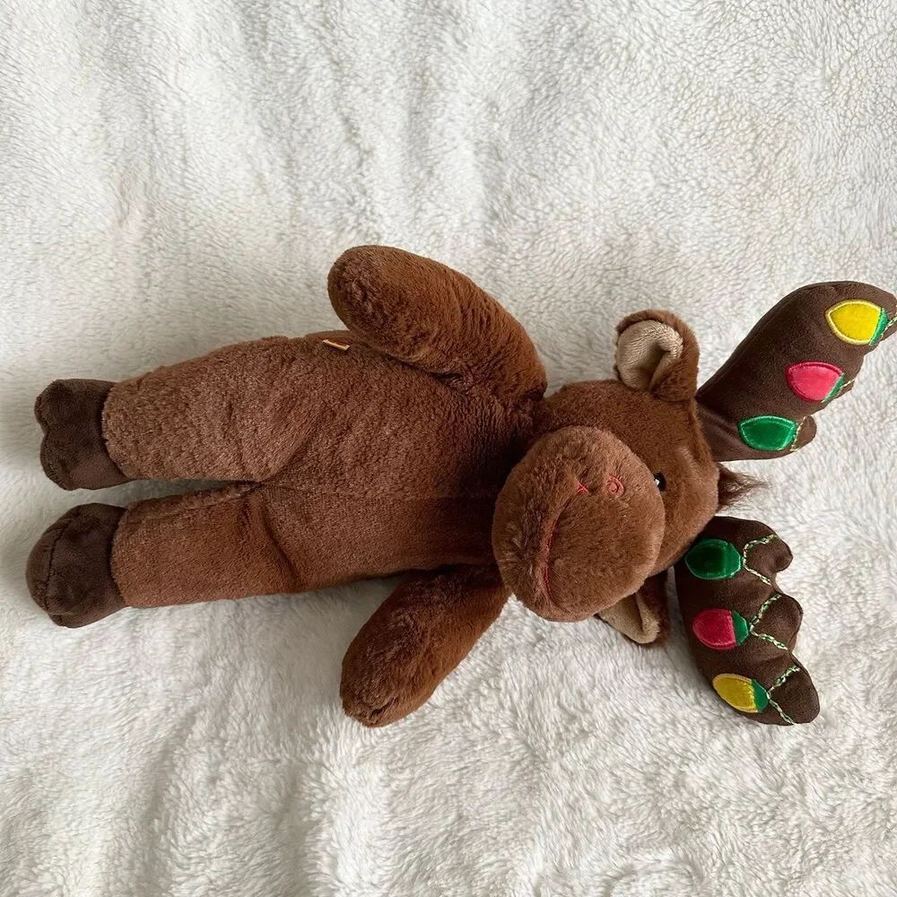 Build A Bear Hal The Moose Reindeer Plush Light Antlers 16” Christmas Stuffed